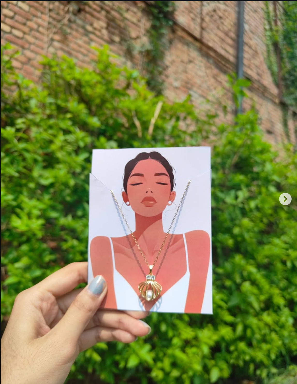 necklace pearl whito